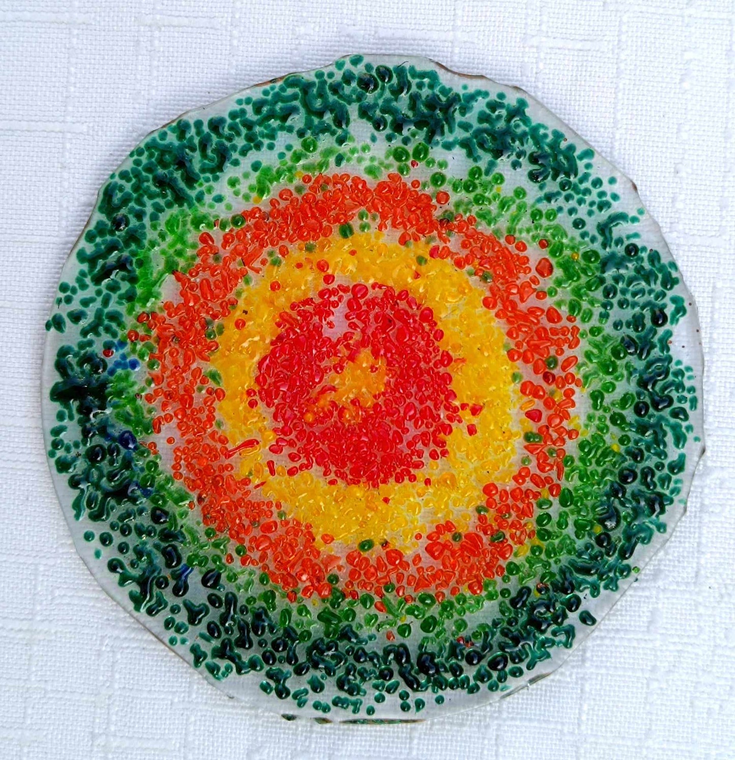 Podkładki pod kubki - słońce w jeziorze