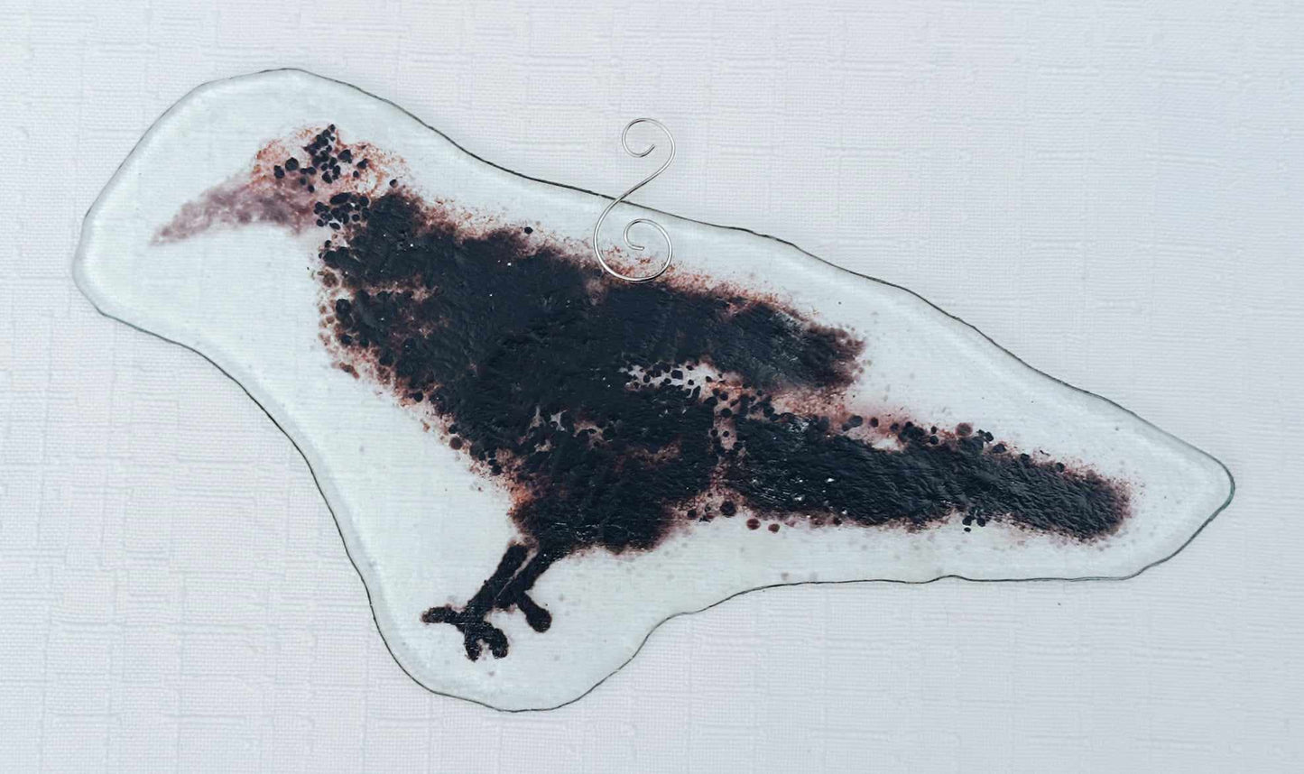 Kruk - zawieszka ze szkła