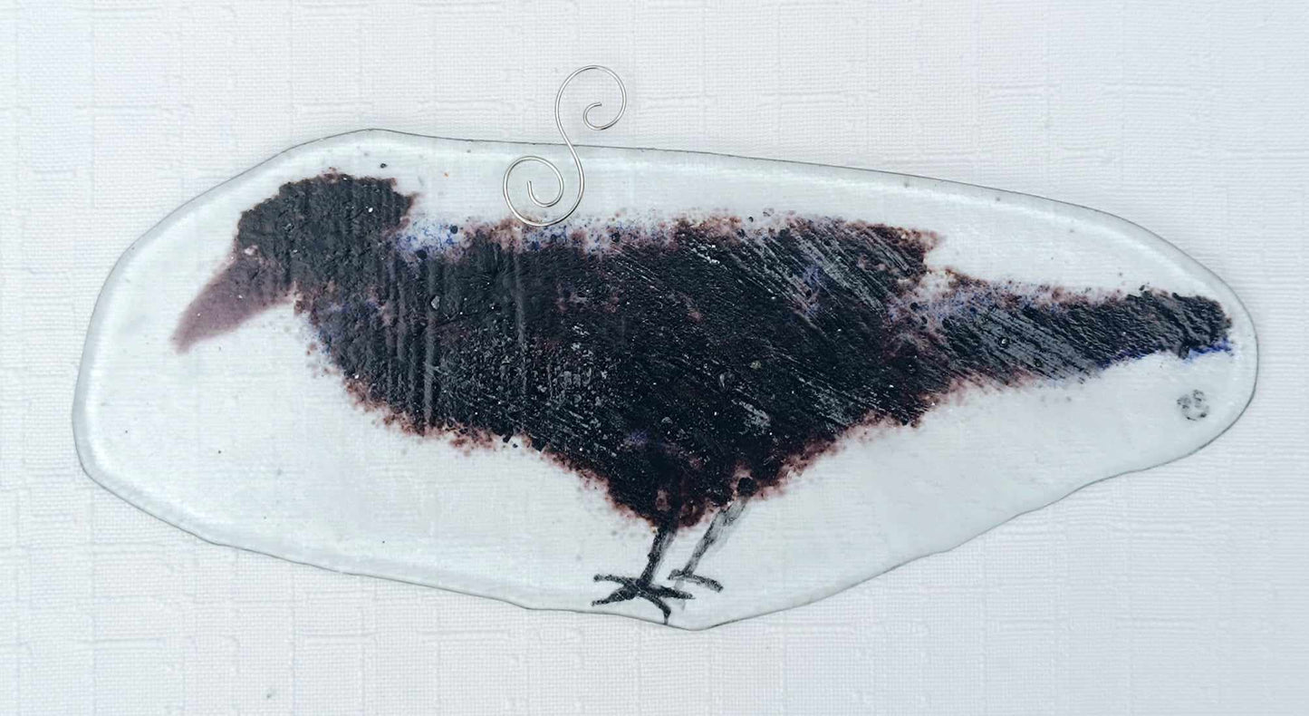 Kruk - zawieszka ze szkła