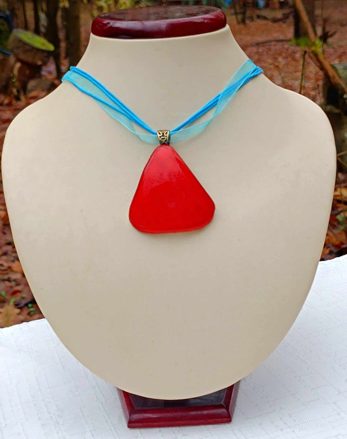 Płomień na sercu - wisiorek - zawieszka