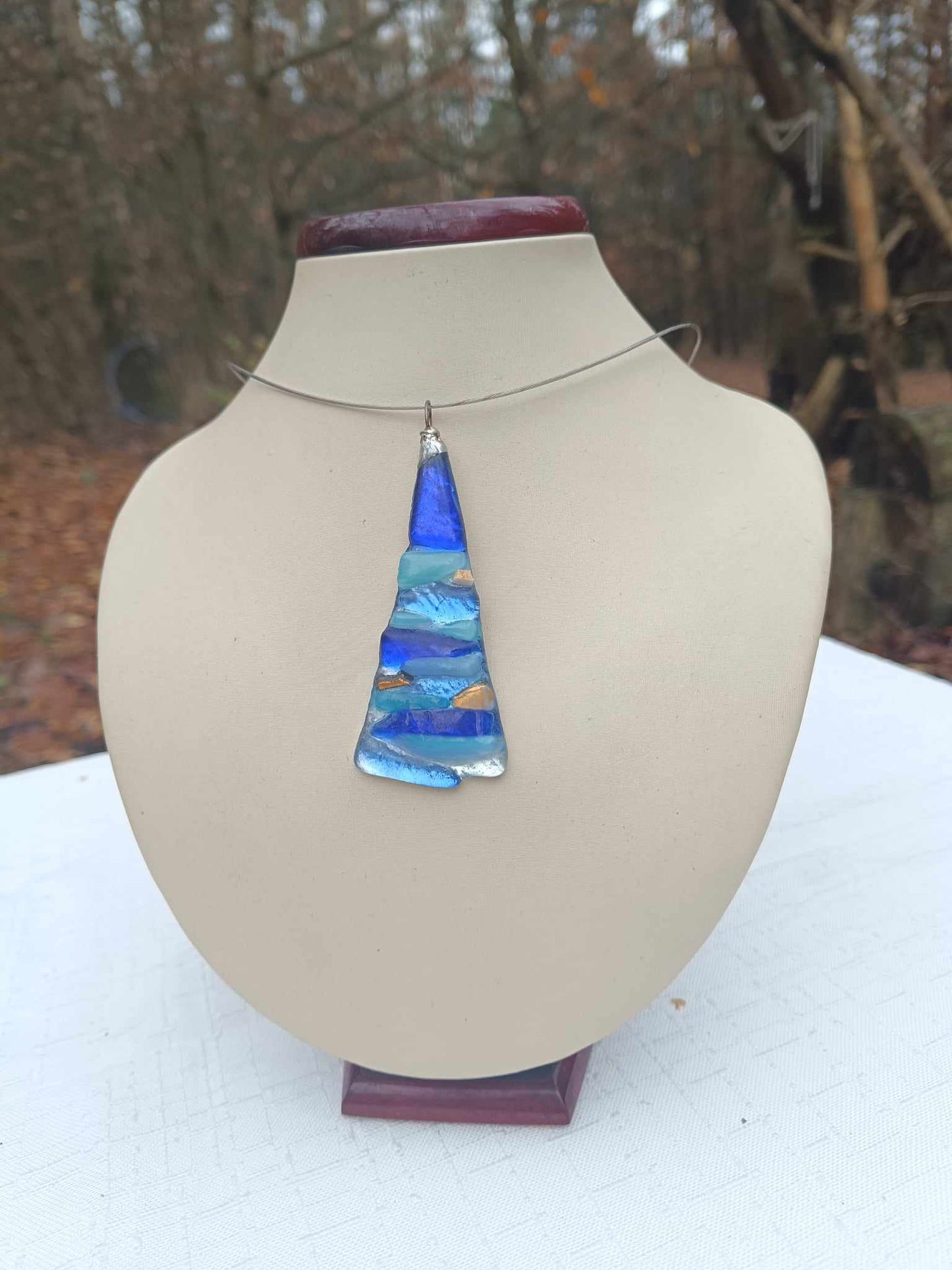 Letni wieczór nad jeziorem -  wisior, zawieszka