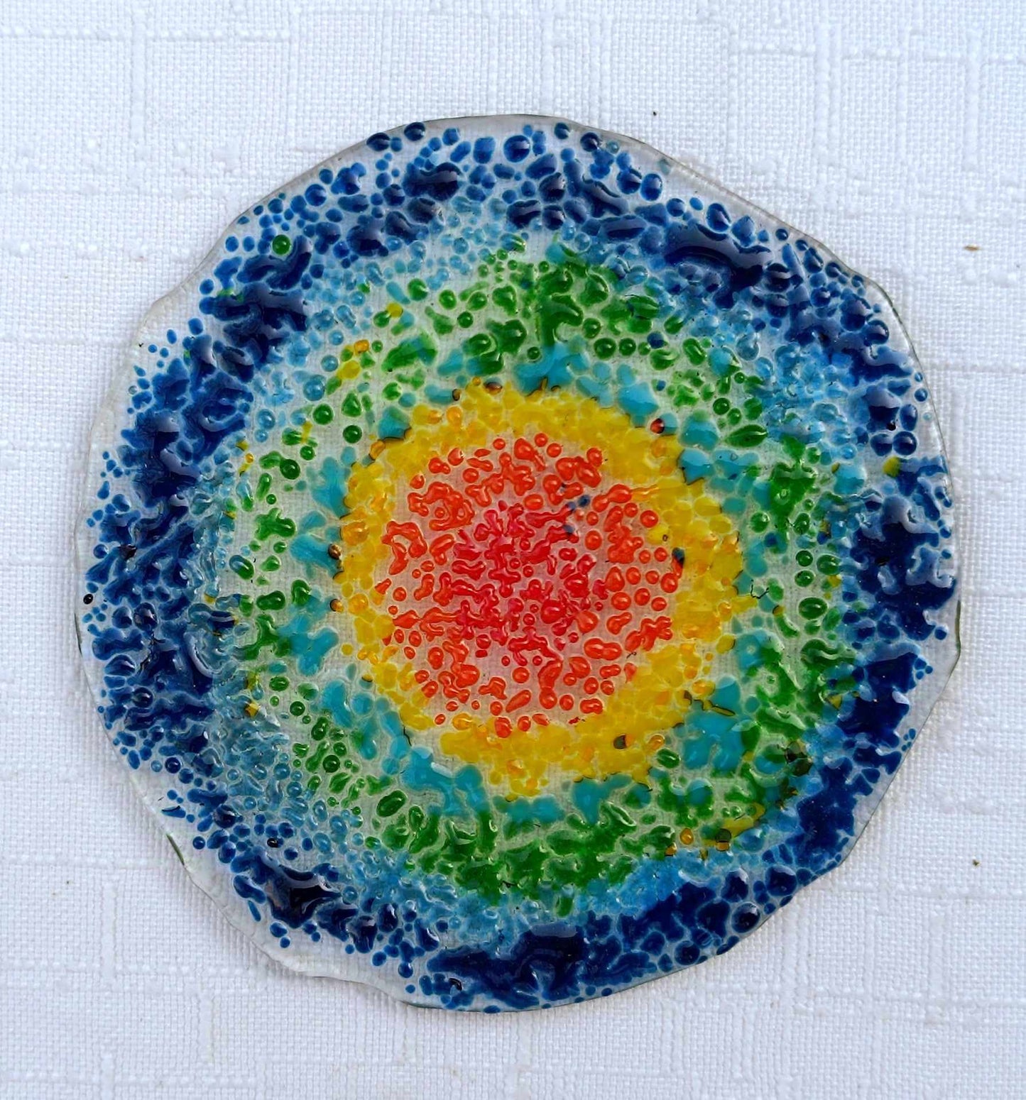 Podkładki pod kubki - słońce w jeziorze